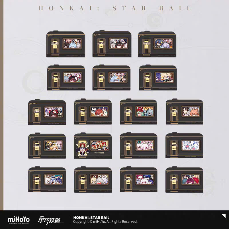 [Pre-order] Honkai: Star Rail – The Fall at Dawn's Rise - Series Triển Lãm Pom Pom – Set Sticker HSR