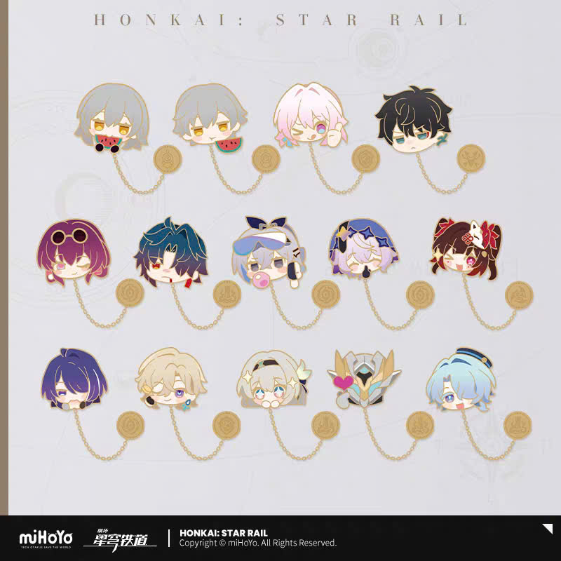 [Pre-order] Honkai: Star Rail – The Fall at Dawn's Rise - Series Triển Lãm Pom Pom – Badge Kim Loại HSR