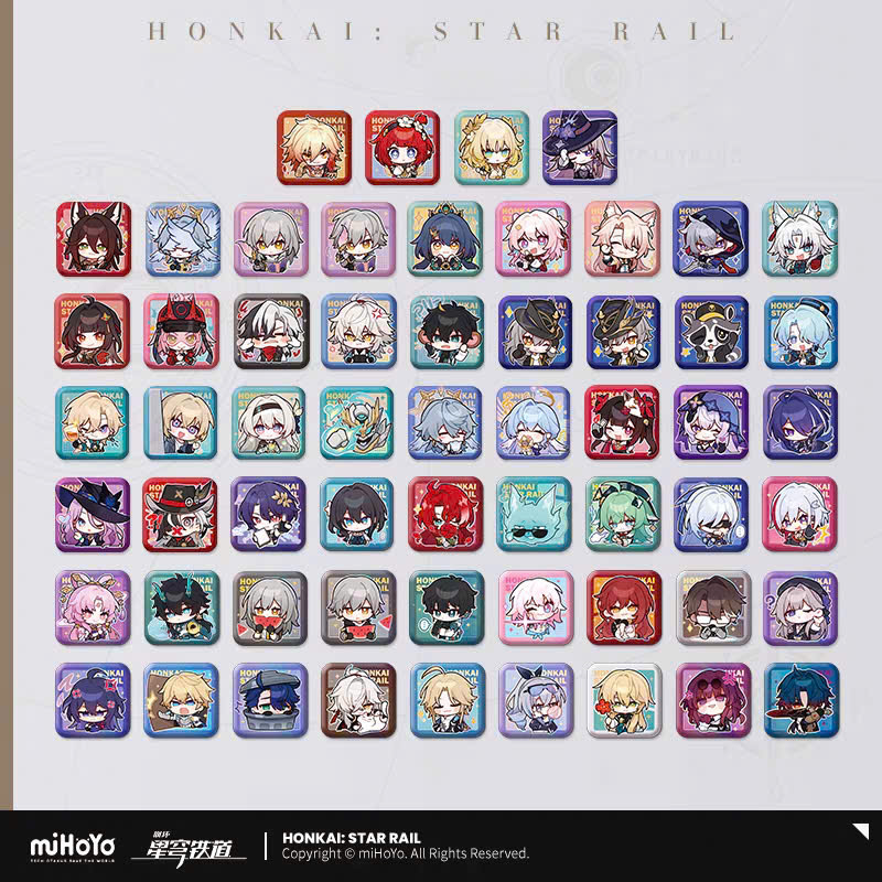 [Pre-order] Honkai: Star Rail - The Fall at Dawn's Rise - Series Triển Lãm Pom Pom - Badge Vuông HSR