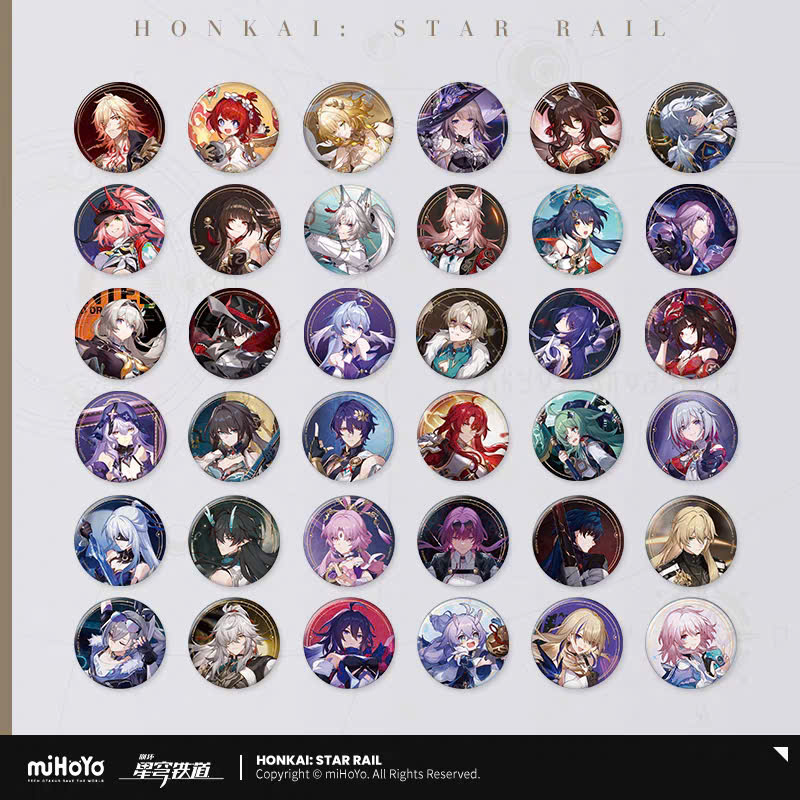 [Pre-order] Honkai: Star Rail - The Fall at Dawn's Rise - Theme Lời Mời Trời Sao - Badge Kim Loại Tròn HSR