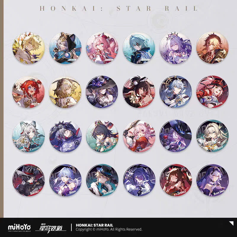 [Pre-order] Honkai: Star Rail – Update List – Interstellar Journey Series – Tinplate Badge HSR