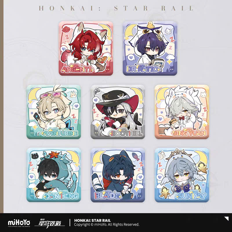 [Pre-order] Honkai: Star Rail – Back to Earth in Evernight – Boys’ Dormitory Series – Bagde Vuông