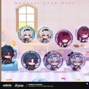[Pre-order] Honkai: Star Rail – The Fall at Dawn’s Rise – Nameless’ Guest Series – Set Badge Kim Loại HSR - Image 3