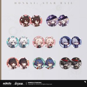 [Pre-order] Honkai: Star Rail – The Fall at Dawn’s Rise – Nameless’ Guest Series – Set Badge Kim Loại HSR - Image 5