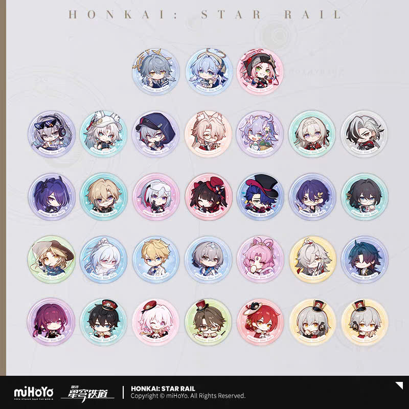 [Pre-order] Honkai: Star Rail – The Fall at Dawn’s Rise – Nameless' Guest Series - Badge Kim Loại HSR