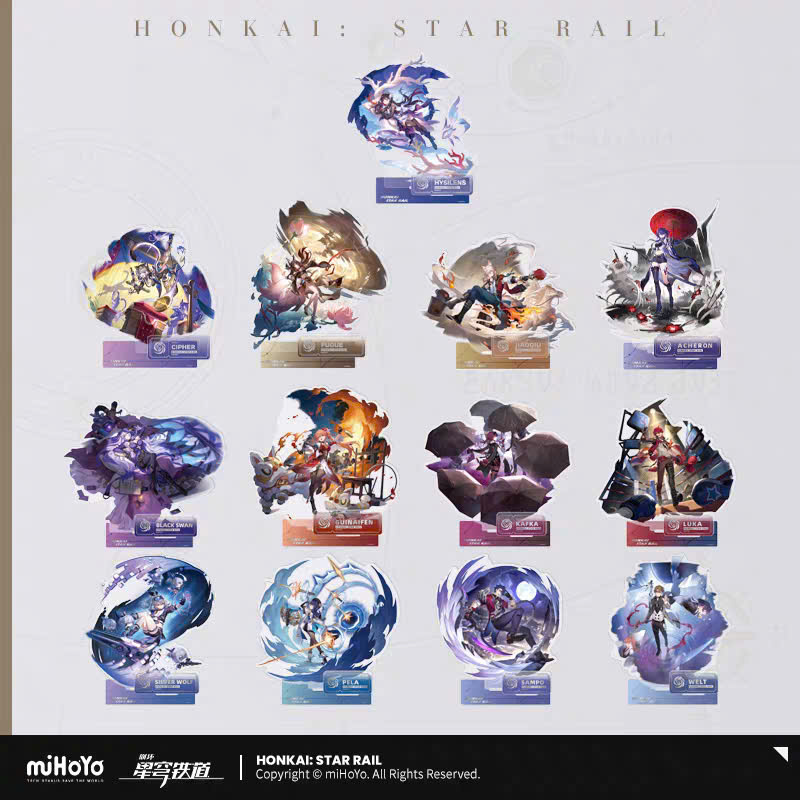 [Pre-order] Honkai: Star Rail – Update List – Path of Nihility/Vận Mệnh Hư Vô – Acrylic Standee HSR