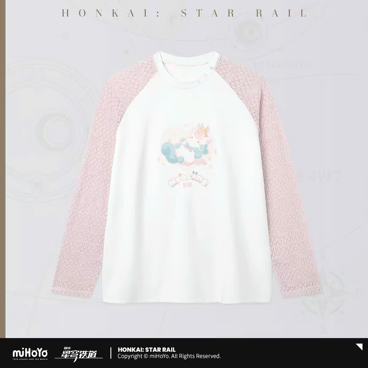 [Pre-order] Honkai: Star Rail – To Roll the Stars in Astropolis – Hyacine – Áo Phông Tay Dài