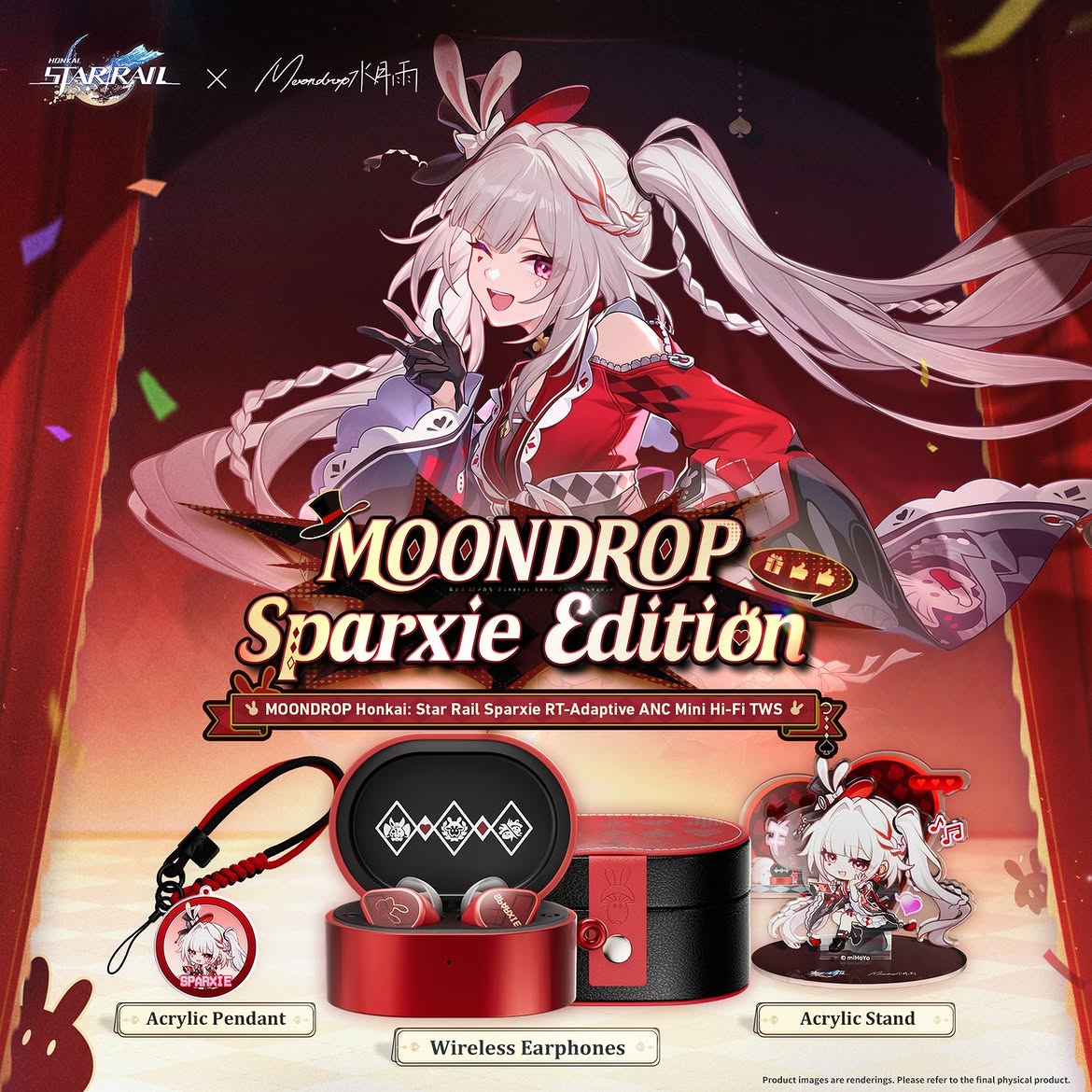 [Pre-order] Honkai: Star Rail x Moondrop - Sparxie - RT-Adaptive ANC Hi-Fi TWS (JP ver.)